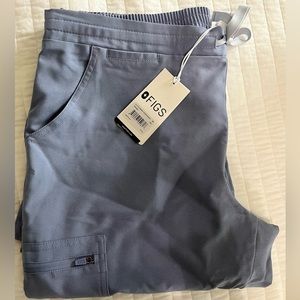 New Figs Vapor blue space dyed scrub bottoms